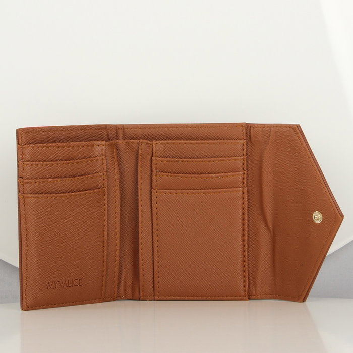 Zoozie Bags Cartera y Tarjetero de Piel Tostado